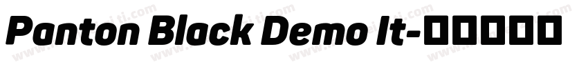 Panton Black Demo It字体转换